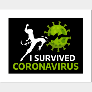 I survived coronavirus Posters and Art